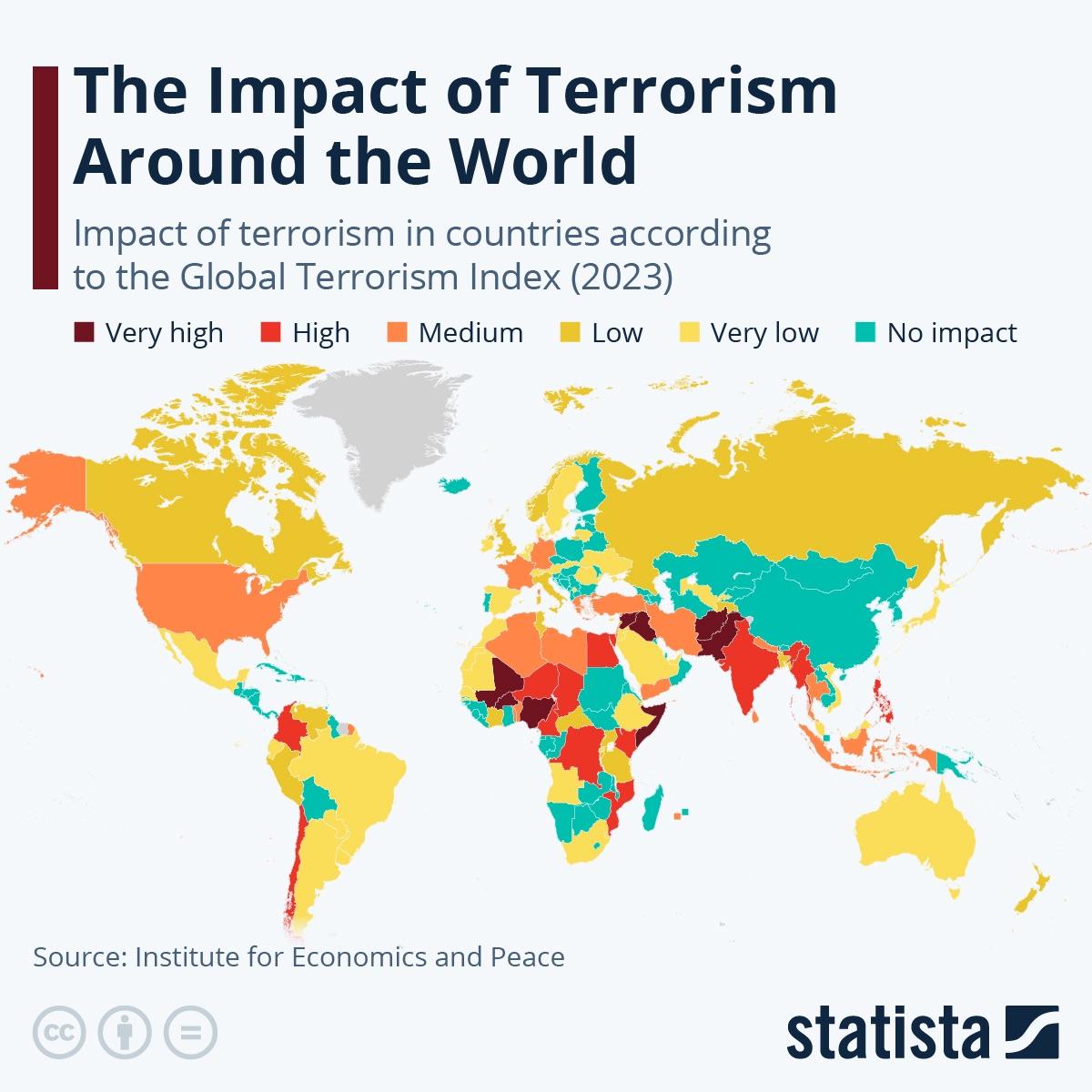 Zagrożenie terroryzmem na świecie, 2023