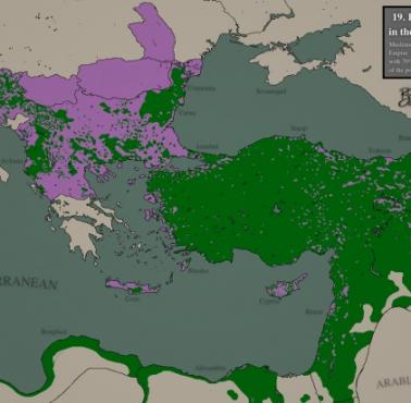 Mapa religijna w Imperium Osmańskim w połowie XIX wieku, 1844-1856