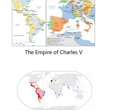 Imperia Karola V (rządził w latach 1519-1556) i Filipa II (rządził w latach 1556-1598)