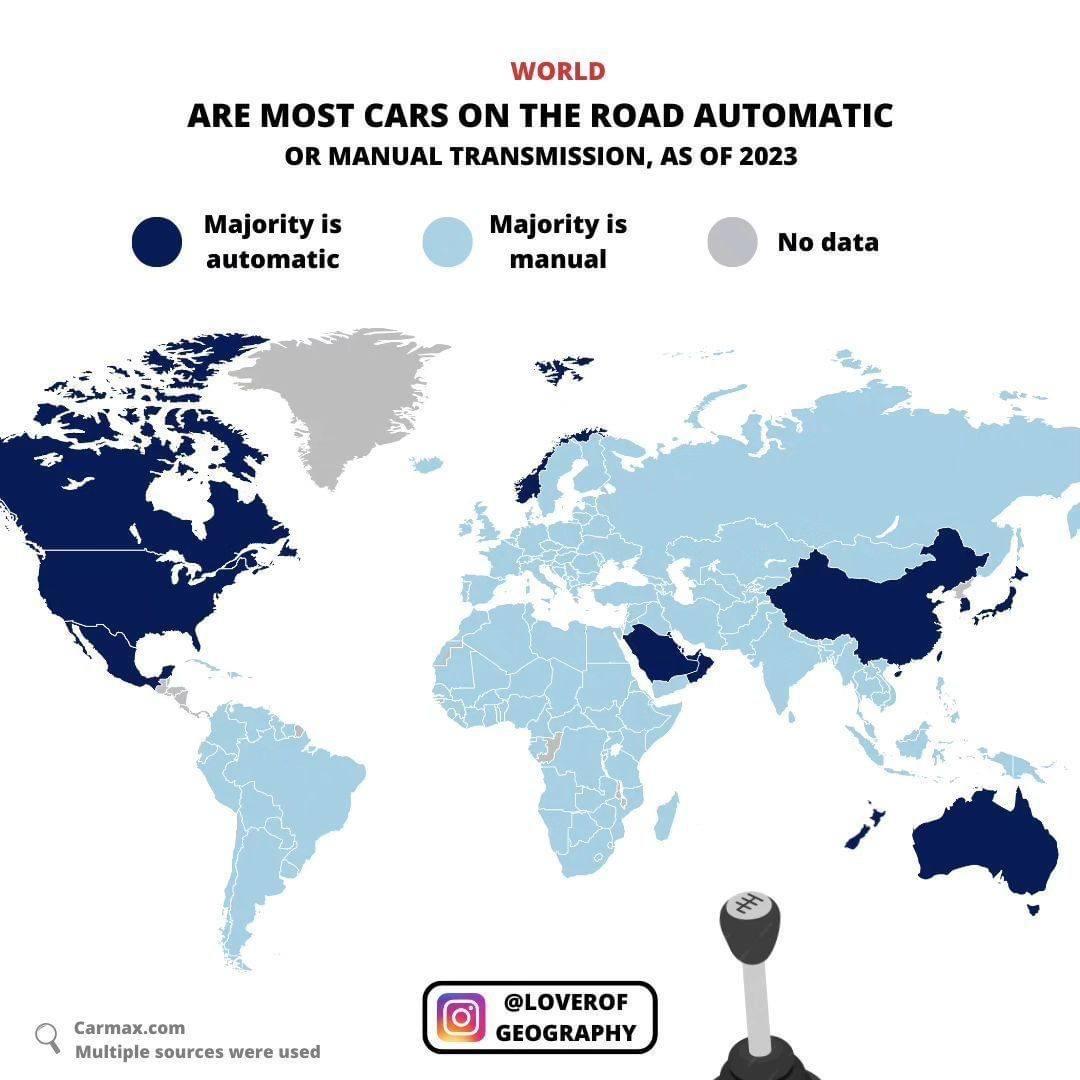 Gdzie dominują samochody z automatyczną skrzynią biegów, a gdzie tradycyjne?, 2023