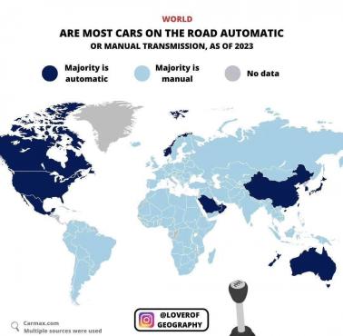 Gdzie dominują samochody z automatyczną skrzynią biegów, a gdzie tradycyjne?, 2023