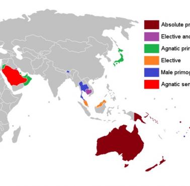 Zasady sukcesji w monarchiach na świecie, 2023