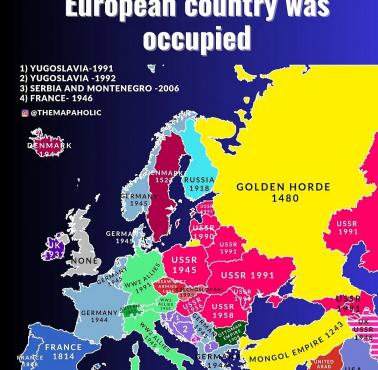 Ostatnim razem każdy europejski kraj był okupowany