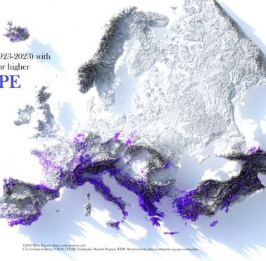 Trzęsienia ziemi w Europie w latach 1923-2023