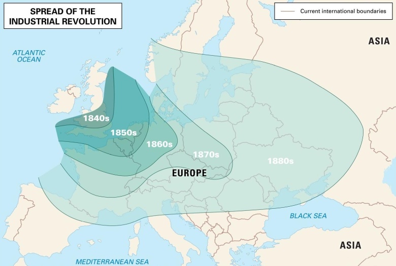 Rewolucja przemysłowa w Europie, od 1840 roku