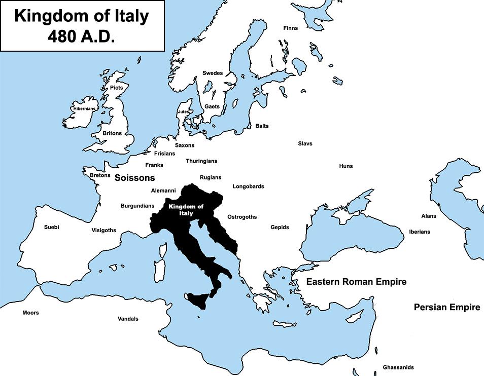 Królestwo Włoch w 480 roku