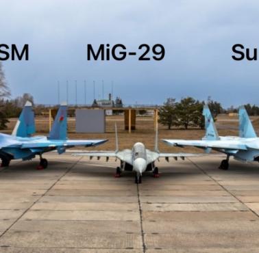 Su-35, Su-30SM i myśliwiec Mig-29