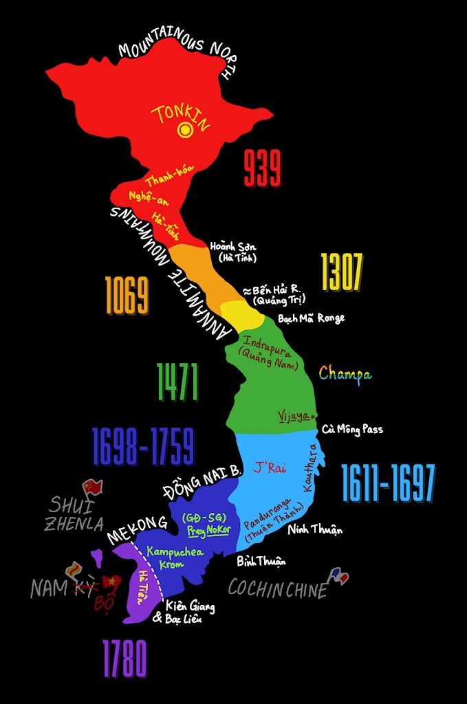 Ekspansja terytorialna Wietnamu od 939-1780