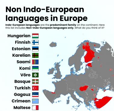 Przykłady języków nieindoeuropejskich używanych w Europie