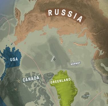 Znaczenie Grenlandii w ujęciu z półkuli północnej (z Arktyki)