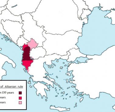 Terytoria pod panowaniem Albanii