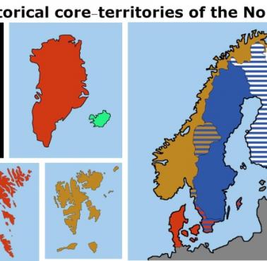 Obszary rdzeniowe państw skandynawskich i Finlandia