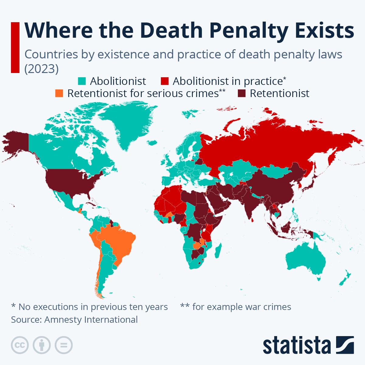 W których krajach w 2023 roku wykonano karę śmierci (egzekucję)?