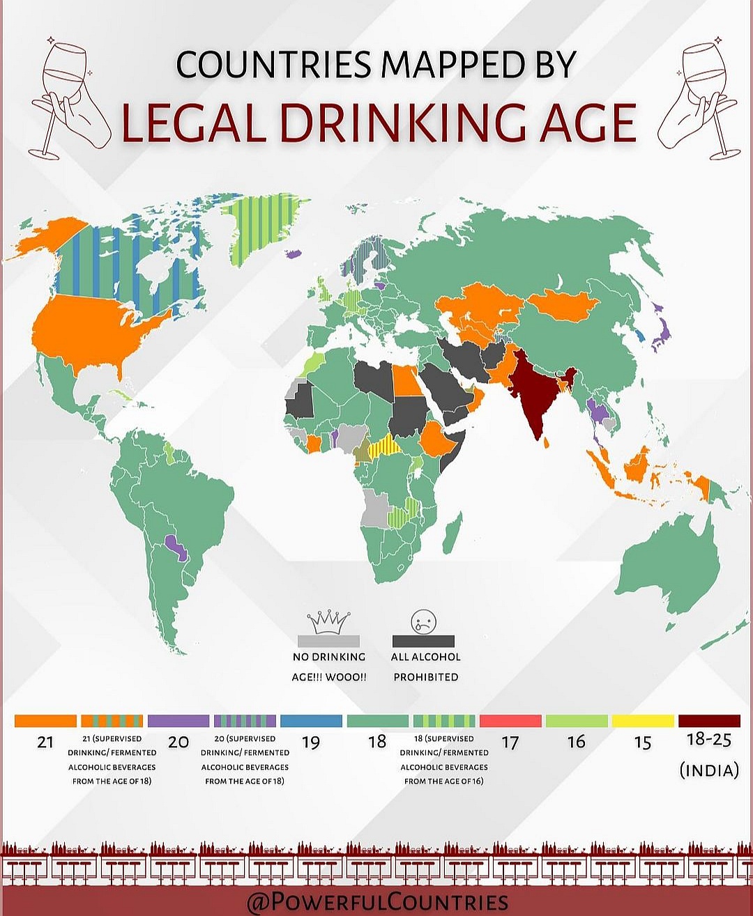 Minimalny wiek legalności picia alkoholu