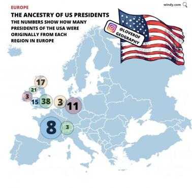 Pochodzenie prezydentów USA