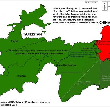 Chińsko-tadżyckie (Tadżykistan) spory graniczne, w tym ziemie scedowane na Chiny w 2011 r.
