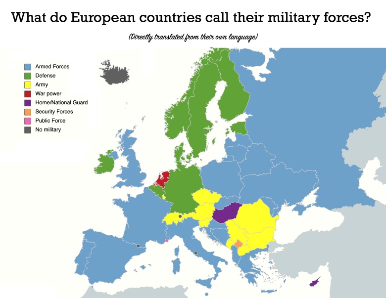 Jak Europa nazywa swoje siły zbrojne?