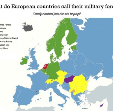 Jak Europa nazywa swoje siły zbrojne?