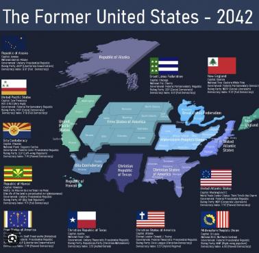 Potencjalny rozpad USA, 2042