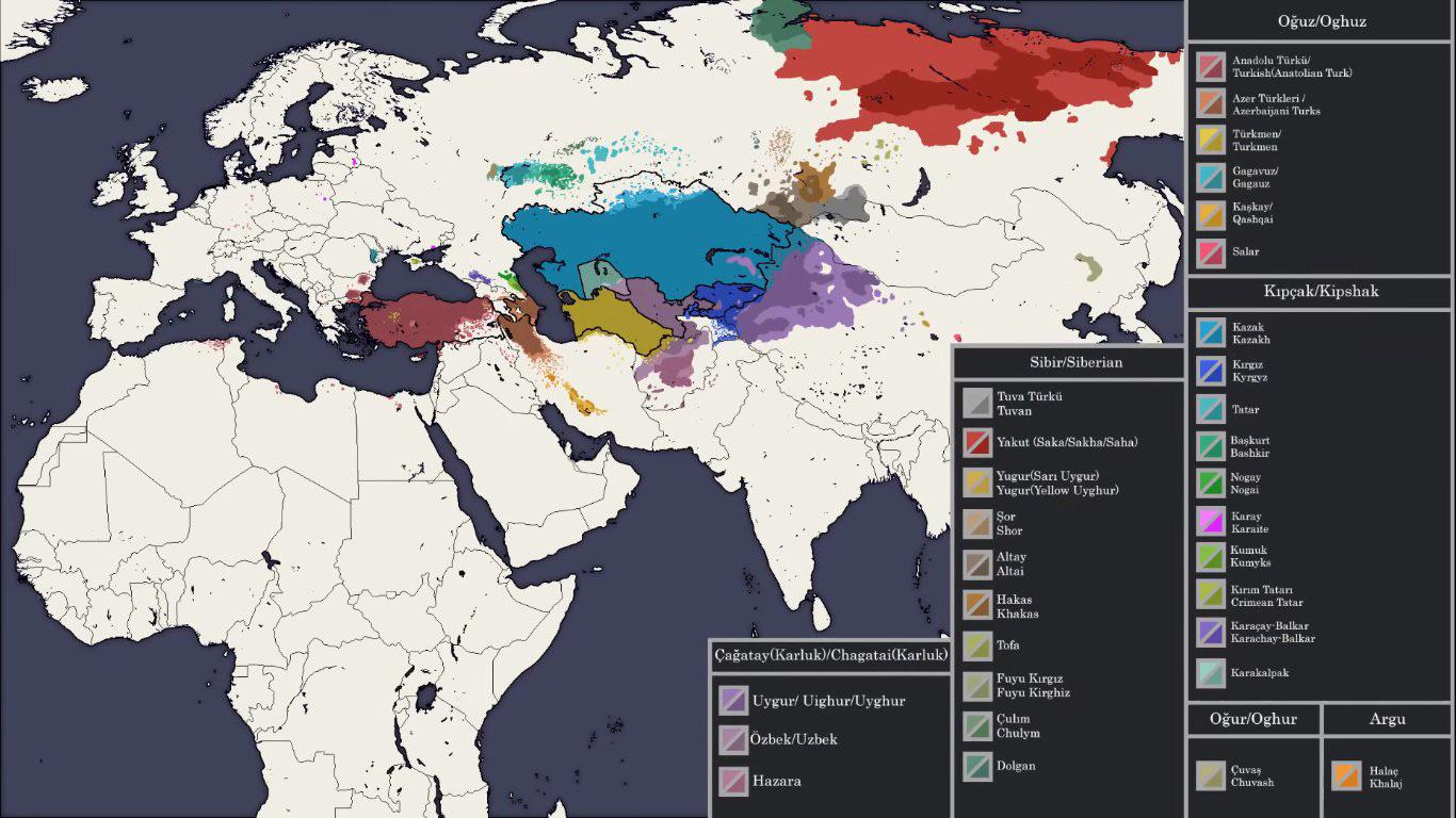 Ekspansja Imperium Osmańskiego, ludy tureckie na świecie