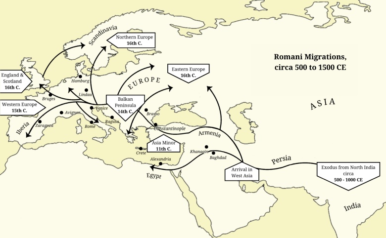 Migracja Romów w latach 500-1500