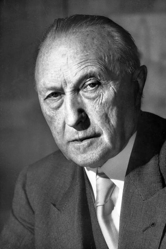 Jestem przekonany, że problem czerwonych Chin może kiedyś ... kanclerz Niemiec Konrad Adenauer