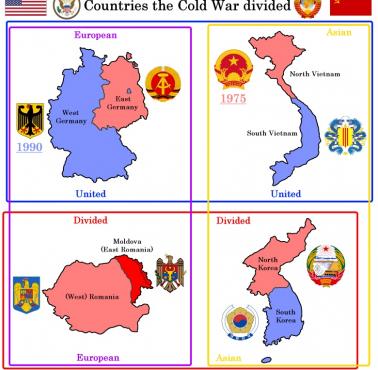 Kraje podzielone przez zimną wojnę, Korea, Niemcy, Rumunia, Wietnam