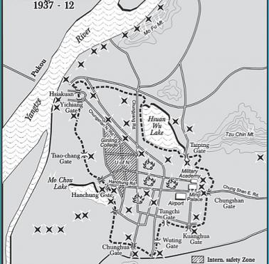 Ludobójstwo japońskie w Nankinie, w ciągu 6 tygodni zamordowano ok. 200 tys. chińskich cywilów, 1937-1938