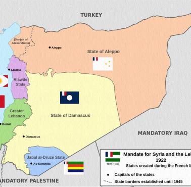 Francuski mandat dla Syrii (Dywizja Sześciu Państw), 1922