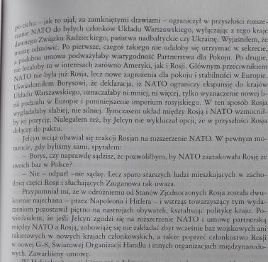 Bill Clinton w swojej autobiografii opisuje rozmowy dotyczące przyszłości NATO z Jelcynem