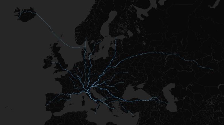 Niektóre drogi prowadzą do Rzymu. Trasy samochodowe na mapie Google z europejskich stolic do Rzymu
