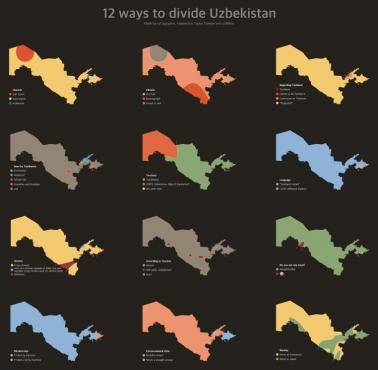 12 sposobów na podział Uzbekistanu