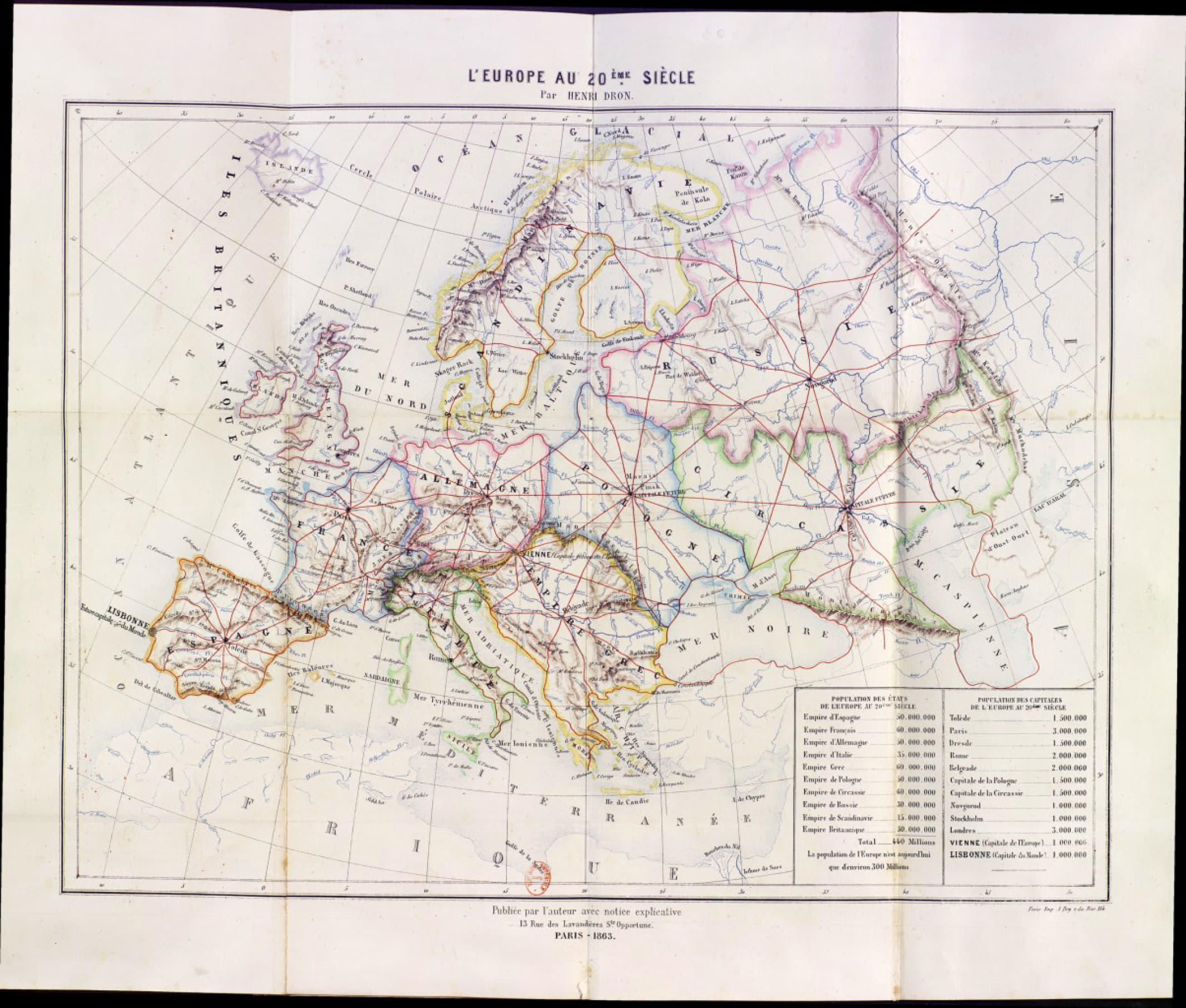 W 1863 roku ukazała się niewielka książeczka zatytułowana  „L'Europe au XXe siècle” (Europa w XX wieku), w której swoją wizje po