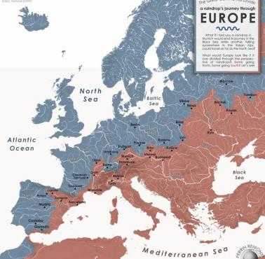 Gdzie w Europie spływa deszczówka (deszcz)?