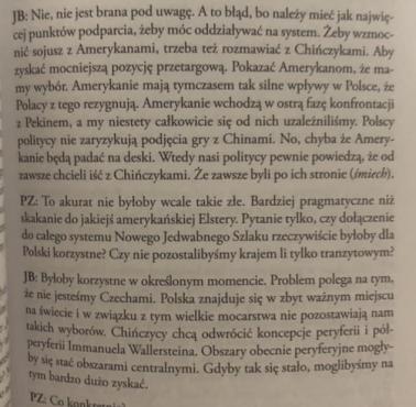 Relacje z Chinami z książki "Wojna o Ukrainę. Wojna o świat" Jacek Bartosiak, Piotr Zychowicz