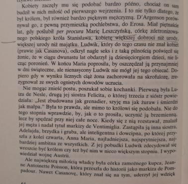 O Ludwiku XV: "Miał piętnaście lat, gdy poślubił per procura Marię Leszczyńską ..."