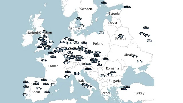 Fabryki samochodów w Europie, 2024 (nie mylić z montowniami)