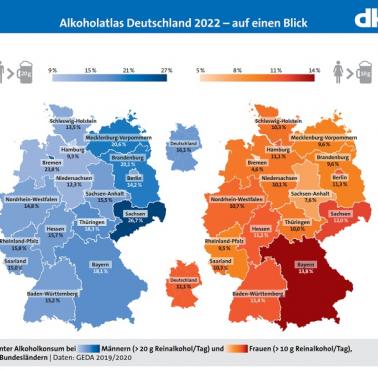 Gdzie w Niemczech pije się najwięcej alkoholu?, 2021