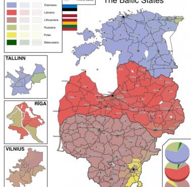 Mapa etniczna państw bałtyckich