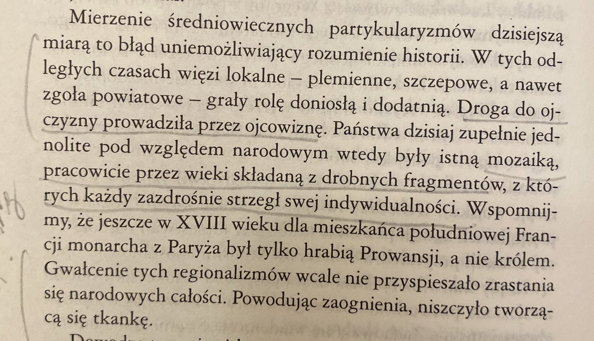 Potęga regionalizmów we Francji - wg. Jasienicy