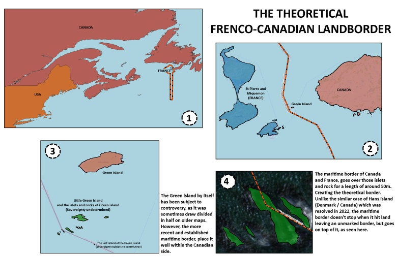 Wyłączna strefa ekonomiczna francuskich wysp Saint-Pierre i Miquelon (EEZ - Exclusive Economic Zones)