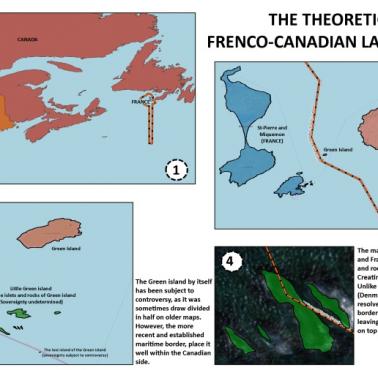 Wyłączna strefa ekonomiczna francuskich wysp Saint-Pierre i Miquelon (EEZ - Exclusive Economic Zones)