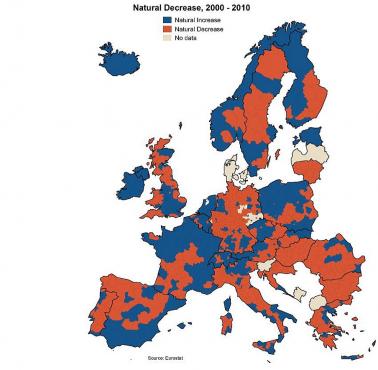 Zmiany demograficzne w Europie 2000-2010. Kto w Europie zyskuje, a kto jest zapleczem siły roboczej