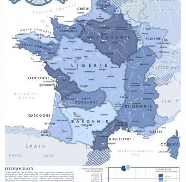 System rzeczny (w tym dorzecza głównych rzek) Francji