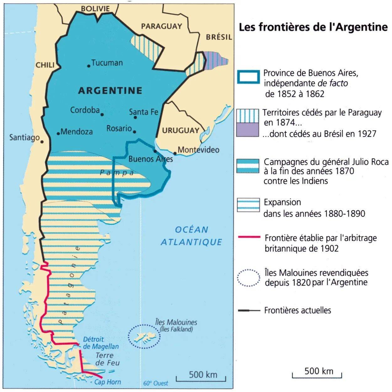 Ekspansja terytorialna Argentyny od 1852 roku