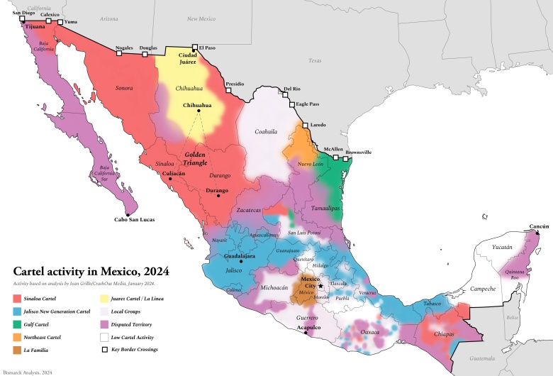 Meksykańskie kartele narkotykowe, 2024