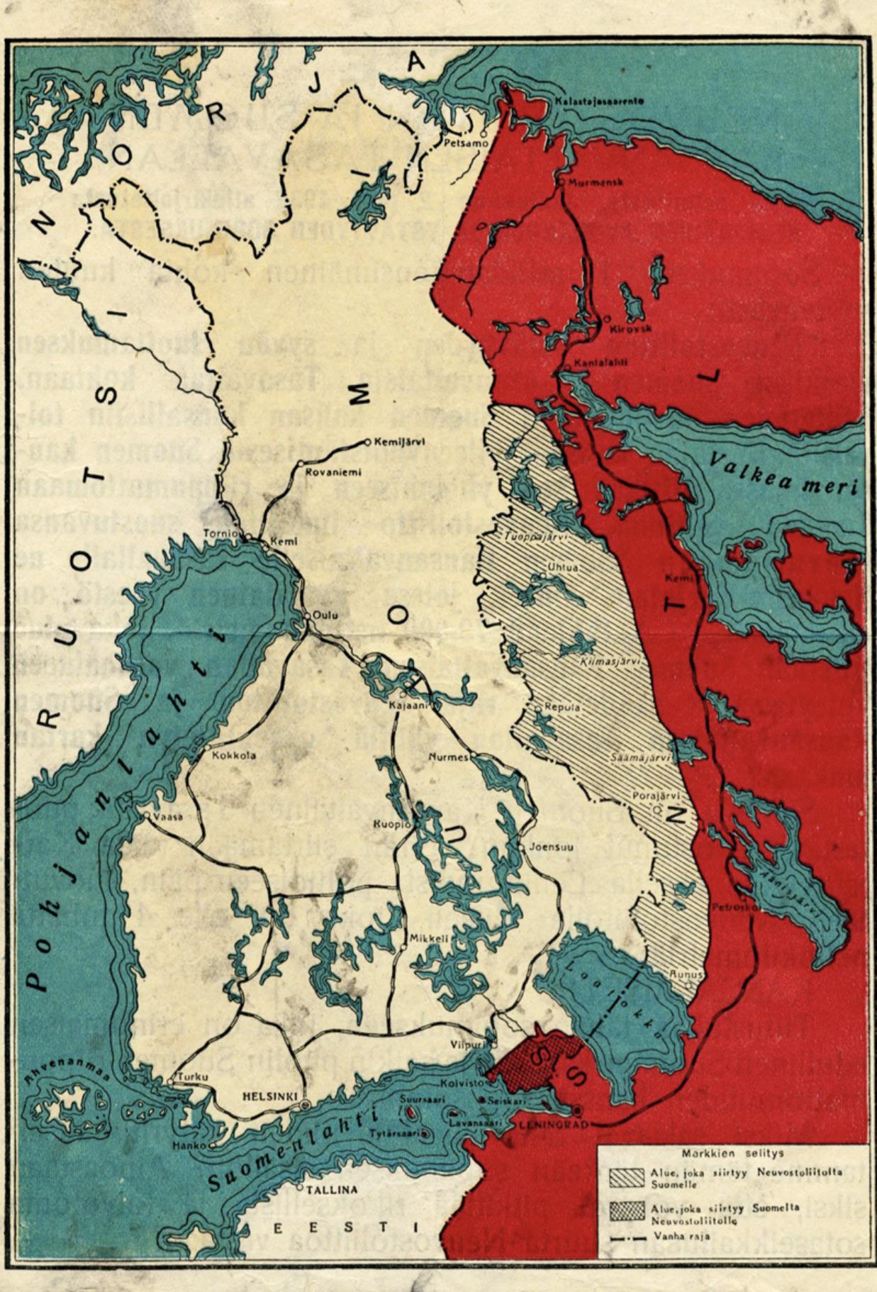 Rosyjskie propozycje dla Finlandii w wojnie zimowej, 1939-1940