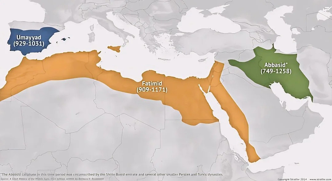 Trzy arabskie kalifaty w X i XI wieku n.e., 929-1031, 909-1171, 749-1258