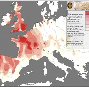 Częstotliwość występowania nazw celtyckich