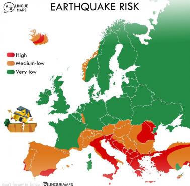 Ryzyko trzęsienia ziemi w Europie